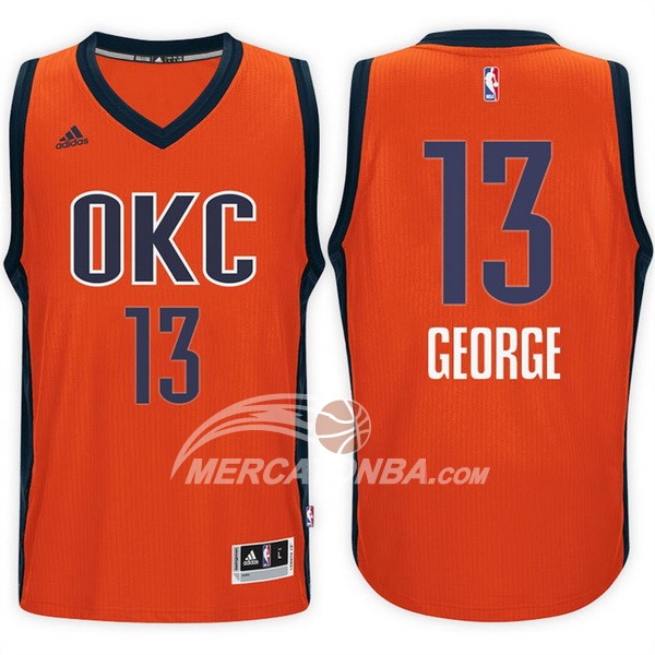 Maglia NBA George Oklahoma City Thunder Naranja